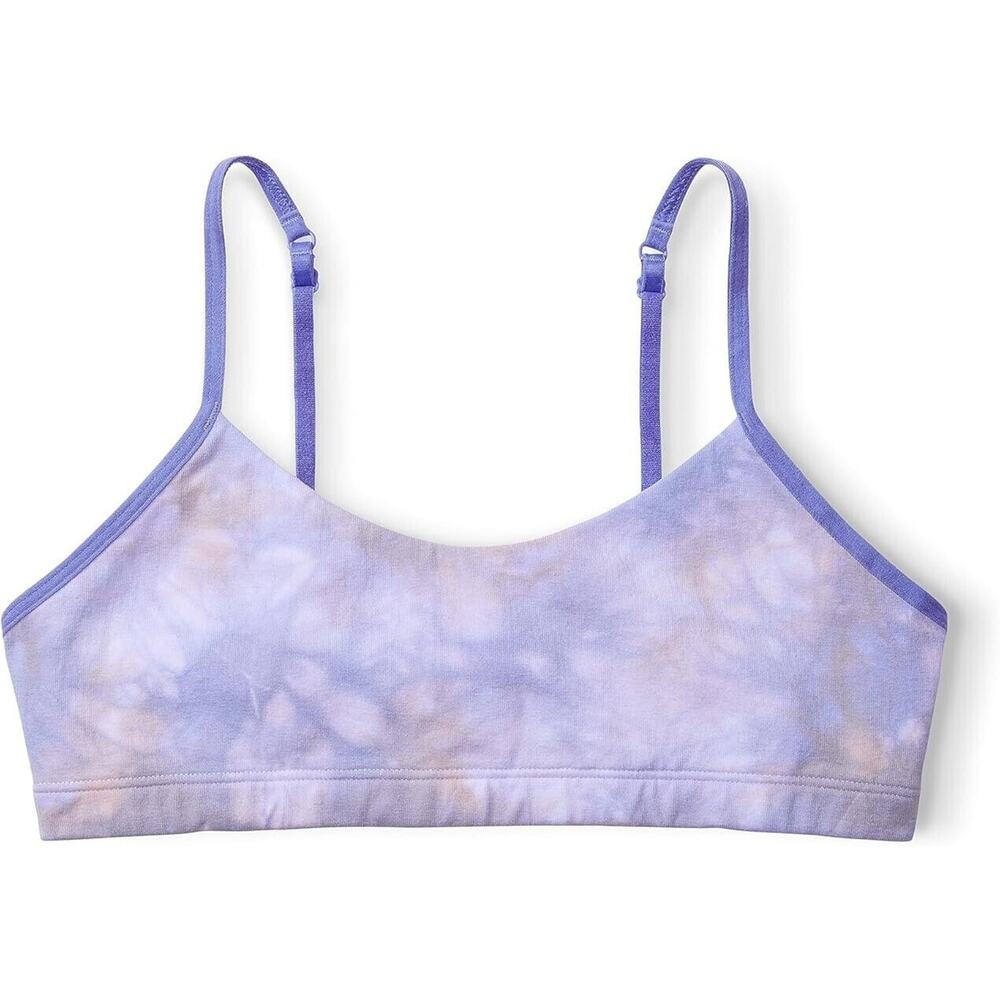 Happy Nation Tie Dye Scoop Neck Sports Bra(Youth Girls Size Small/7-8)Athleisure